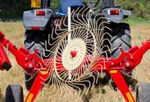 Engineered to maintain your crops nutritional value, yet aggressive enough to pick up matted crops. Available in 8, 10, and 12 wheel configurations there is a Farm King Bat Rake to suit your needs.