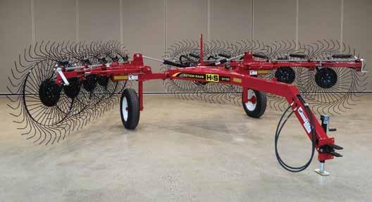 3100 SERIES HIGH CLEARANCE ACTION RAKE ACTION RAKES feature the KWIK PIK system on all models for greater clearance in the raking position/ stability during transport.