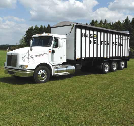 WIDE BODY FORAGE BOXES Truck, Running Gear, or Chassis Mounting is available on all models.