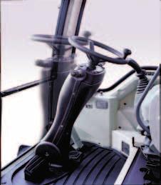 The front window defroster system has been improved for better visibility in all working conditions.