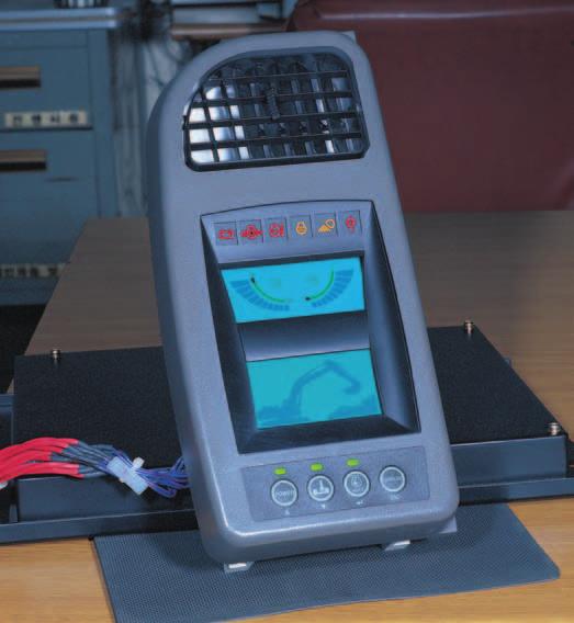 Advanced control The SOLAR210WV features a clear, user-friendly LCD monitor panel. This allows the operator to view machine status and important data.