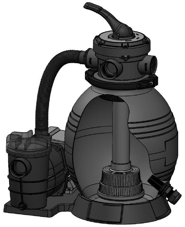 Connect the sand tank to pump with hose, hose clamps and hose adaptors. Installation Notes 1.
