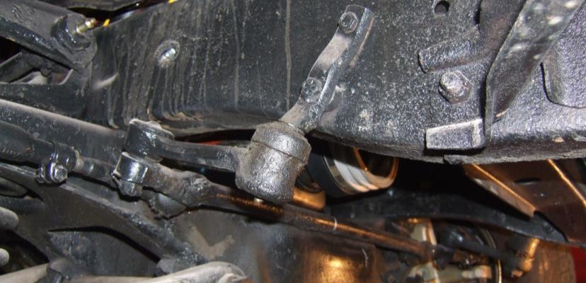 Remove the idler arm mounting bolts off of the