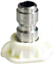 QUICK CONNECT SPRAY NOZZLES AND FILTERS White Wash Nozzle, 40 Wash nozzle designed for a 1/4 quick coupler. Ideal for quick exchange of spray nozzles and spray guns.