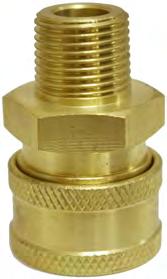 QUICK CONNECT COUPLERS AND PLUGS Quick Coupler 3/8 Male NPT 4,200 PSI Model No. 6-7070 3/8 male, brass socket quick coupler.
