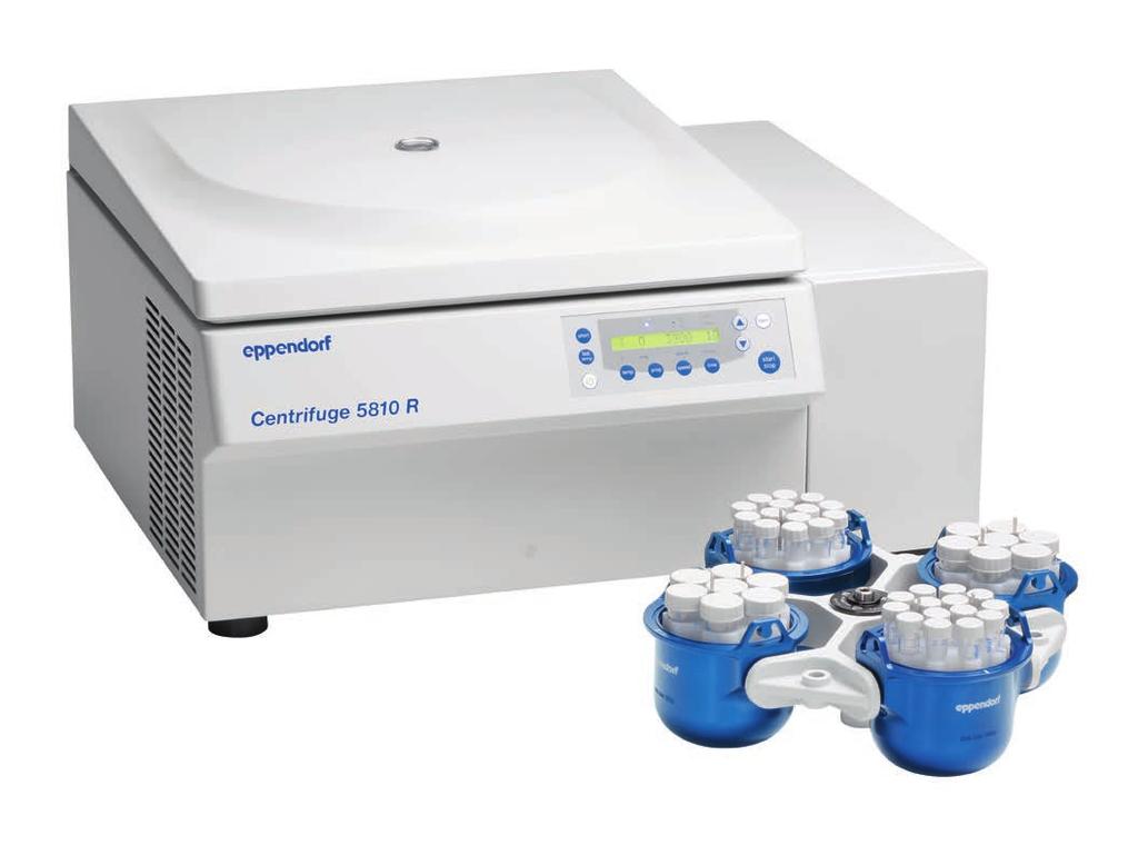 Centrifuge Packages Ordering information Cell culture centrifuge packages* Max. capacity of conical tubes per rotor Order no. Centrifuge 5804, with Rotor A-4-44 incl.