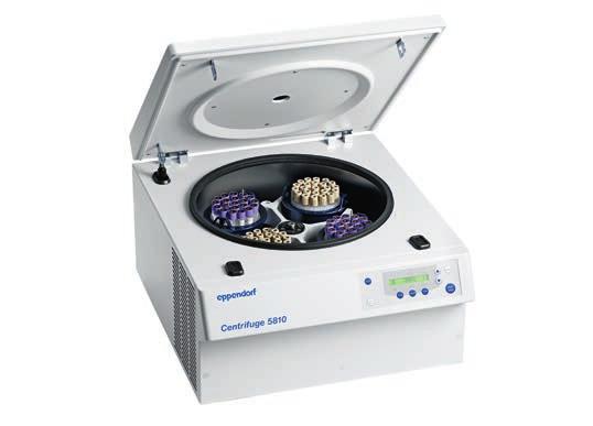 Eppendorf Centrifuges 58xx Family 5 Centrifuge 5810/5810 R Centrifuge 5810 with rotor S-4-104 (4 750 ml) Centrifuge 5810 R with rotor S-4-104 (4 750 ml) The Centrifuge 5810/5810 R is a workhorse for