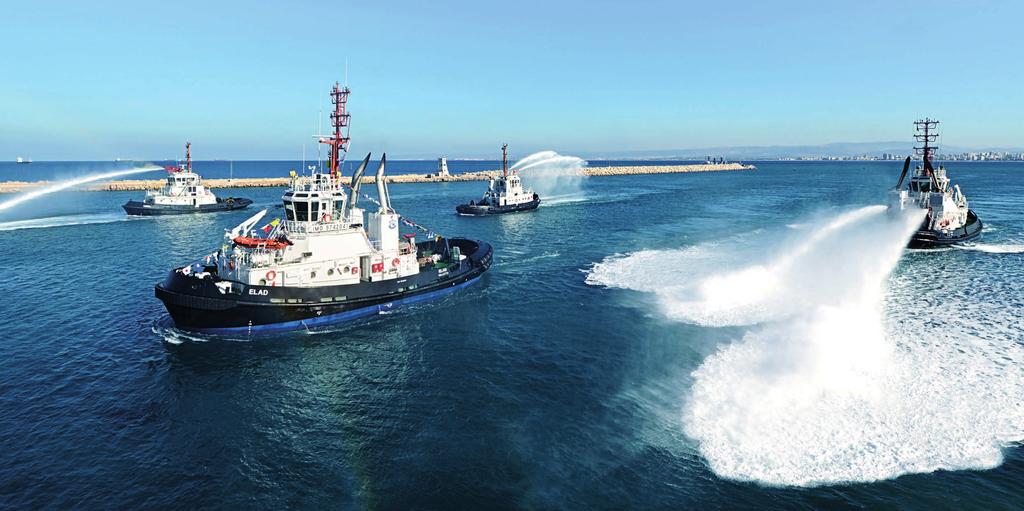 OSV + Workboat Page 20 21 TUGS Tugs Global growth in marine transport has brought larger vessels and an increase in the volume and complexity of harbor traffic, prompting the development of larger,