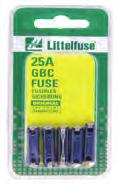All are 1/4 inch in diameter, but vary in length according to the ampere rating to ensure accurate fuse replacement.