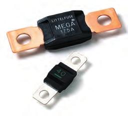 MEGA Bolt-on Fuse The MEGA Fuse is designed for high current circuit protection up to 500A with Diffusion Pill Technology. The MEGA Fuse also provides time delay characteristics.