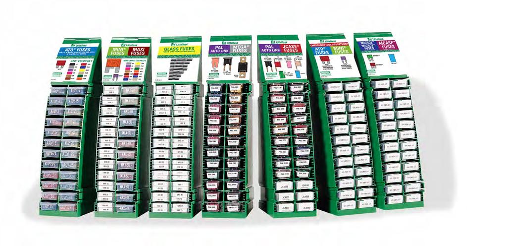 Size charts, and color identification charts are included to serve as a guide for easy identification and replacement.