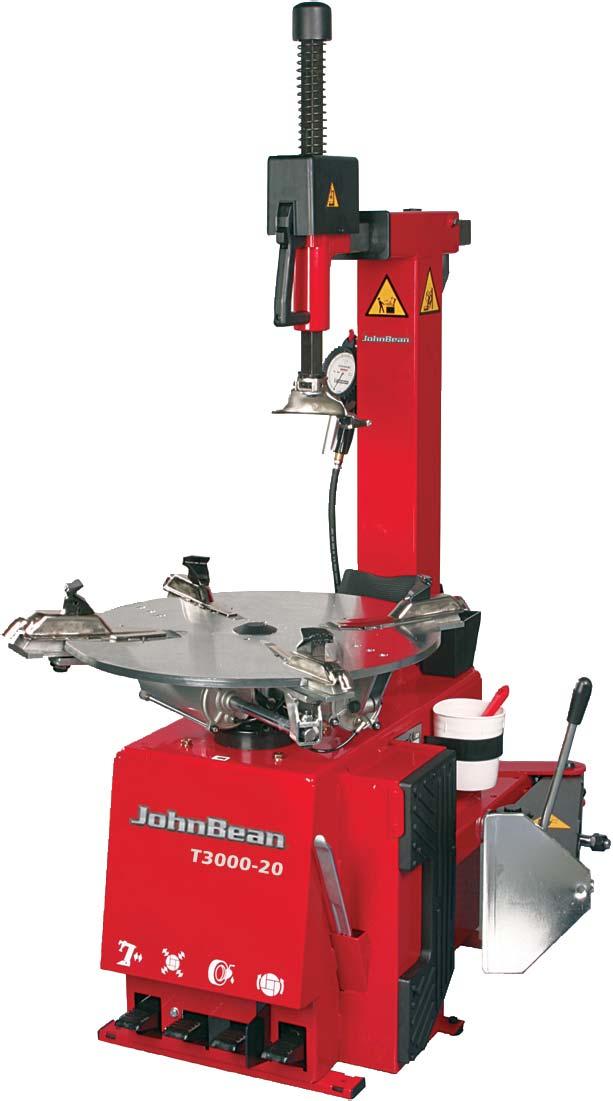 T3000-20 Recommended for garages and tyre shops with medium tyre service volume The machine is equipped with a double-acting bead breaking cylinder and an oversize bead breaker blade to prevent