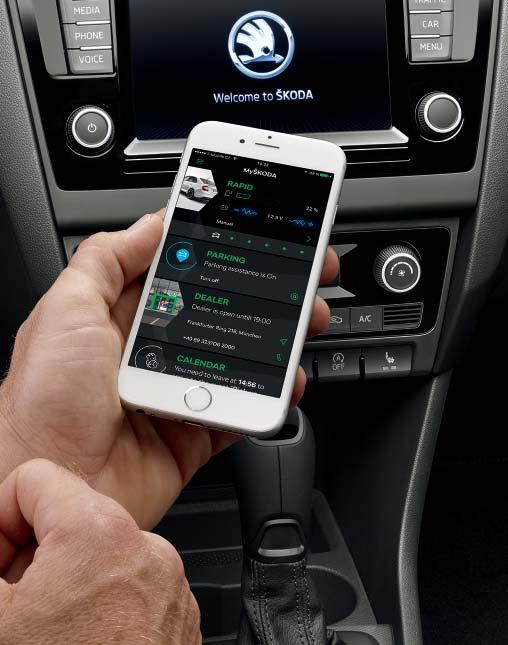 It enables you to connect your smartphone to the car via cable to access interesting data about your drive, like driving economy, driving dynamics or service information.