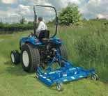 3OOO FOR WIDE AREA MOWING Developing 40 hp(cv) plus, Boomer 3000 tractors have the extra power needed to drive larger mowers or operate narrower units in