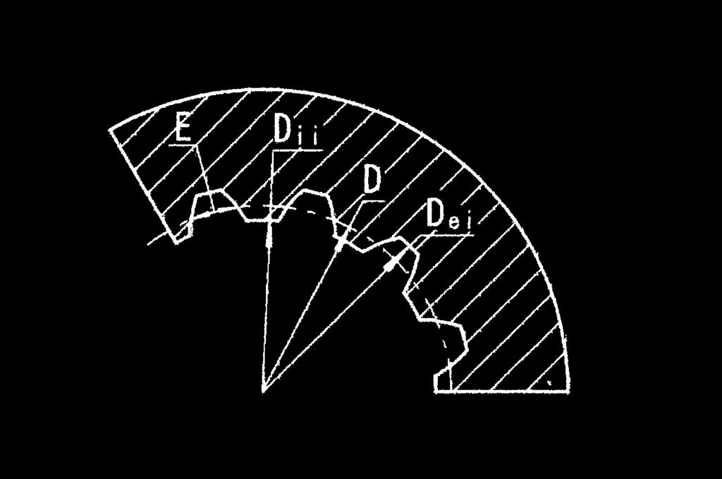 Pressure Angle α D Pitch Dia. D ø.4.1 Major Dia. D ei ø28 0-0.