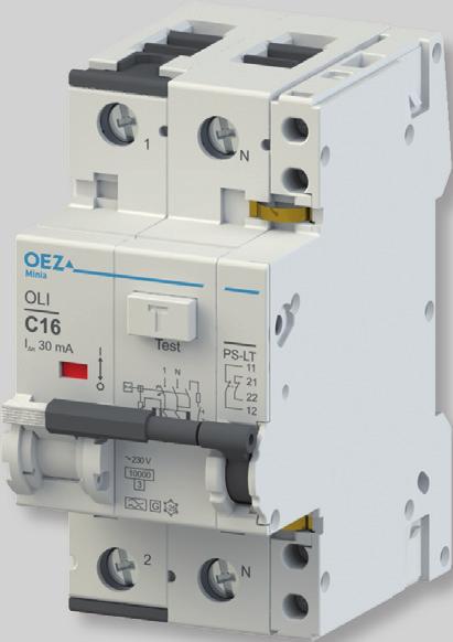 circuit breakers with overcurrent protection OLI, OLE auxiliary switches (PS-LT)