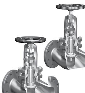 ARI-FABA -Plus / -Supra ANSI Stop valve with bellows seal Free of maintenance stop valve with bellow seal - metallic sealing ARI-FABA -Plus ANSI Class 150 / Class 300 Straight through with flanges EN