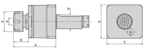 (Axial Milling and Drilling ) OKUMA Dimensions (mm / inch) Tool System Collet DIN-6499 A C D LB200M LB200MY LB200M-DA30 LB200MY-DA30 78 3.07 LT10MY LT10MY-DA30 74.5 2.93 LT15MY LT15MY-DA40 71 2.