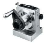 Index & Rotary Table Work Face Plate Work HAND CRANK for easy rotation and is removable when mounting unit horizontally. LOCKING SCREW to lock plate at any angle.