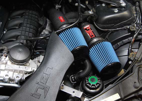 1-2 piece air intake system 2-3 Ea Nanofiber filter (tuned) (#1017-BB) 1-3/16 ID x 1/2 aluminum spacer (#10016) used on 135i 1- S.