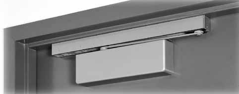 smoothest lines available in a surface mounted door closer.