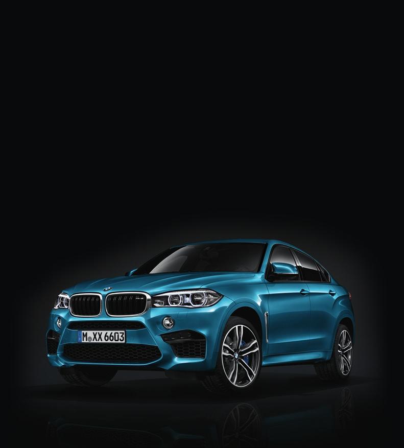 MODEL RANGE X6 M HIGHLIGHTS. The BMW X6 M is available with a variety of standard equipment; below highlights some of this equipment.