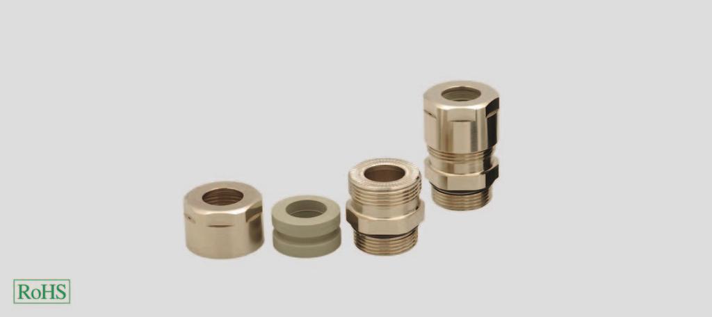 Cable Glands / made of brass for standard applications HELUTOP HTMS Plus cable gland for increased strain relief HELUTOP HTMS Plus The nickelcoated brass cable gland for very high density and strain