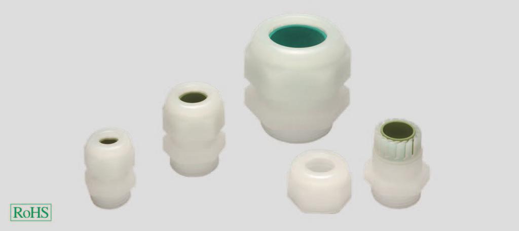 Cable Glands / for robust applications and special chemical resistance HSKPVDF cable gland Polyvinylidene fluoride HSKPVDF Polyvinylidene fluoride for use in the chemical industry, at high