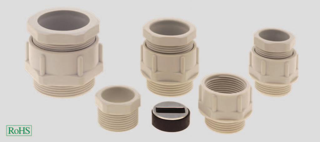 Cable Glands / made of plastic for standard applications STKF flat cable gland STKF The plastic flat cable gland.
