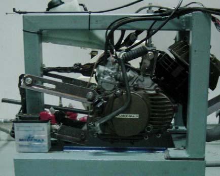 Figure 2 Engine coupled to dynamometer for testing The test engine is shown in figure 2.