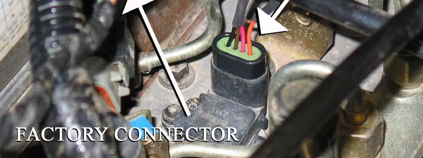 plug it into the female yellow connector on the