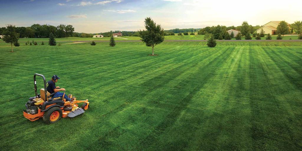 TRUST IS EVERYTHING. A PERFECTLY STRIPED LAWN IS A CLOSE SECOND.