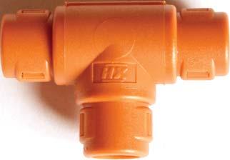 TempGuard hinged fittings Type TPH - External hinged T-piece Type TPH - External High Temperature Hinged T-piece One-piece symmetrical 3 junction fittings allow a variety of conduit size variations.