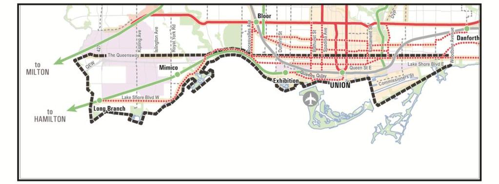 Waterfront Transit Reset The Waterfront Reset will: Provide high quality transit that will integrate waterfront communities, jobs, and destinations and link the waterfront to the broader City and