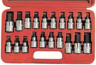 582 SOCKETS & ACCESSORIES SQUARE DRIVE Screwdriver Bit Socket Sets 1/ Used most often in the automotive and aerospace industries.