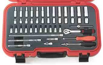 582 SOCKET SETS 1/ 4 SQUARE DRIVE 1/ 4 Drive Ideal for assembly and servicing of small precision mechanisms associated with electrical, electronic, ignition and refrigeration work.
