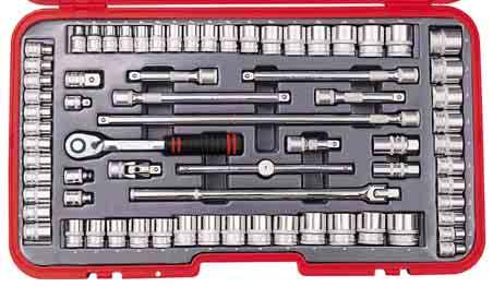 582 SOCKETS SETS SQUARE DRIVE MS50M 50 Piece Metric with Driver Bits Sockets: 8, 9, 10, 11, 12, 13, 14, 15, 16, 17, 18, 19, 20, 21, 22, 23, 24, 25, 26, 27, 28, 29, 30, 32, 33 and 36mm.