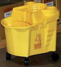Yellow 4-3 Non-Locking casters MT-1902 Mop bucket with Wringer Call for Pricing Trash Can