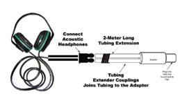 Sound System Headsets MRI Patient Comfort Noise Guards with 3 Prong Headset Adapter For sound systems requiring an alternate connection to our standard two prong male connection, this adapter will