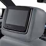 passengers with this Rear Seat Infotainment System featuring dual 8-inch LCD monitors that are mounted on the rear of the front seat head restraints.