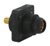 inch providing Watertight elastomeric body molded from colorfast material, color-coded for easy phase identification E1018-1631 Insulated receptacles 1 1/8" (28.6mm) threaded stud 1 1/8" (28.