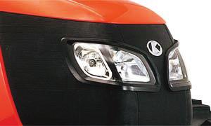 This design feature also improves operator visibility over the center of the tractor hood for safer and
