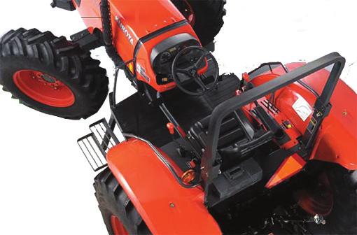 Foldable ROPS (ROPS Model) A foldable Roll Over Protective Structure (ROPS) comes standard on the M108S.