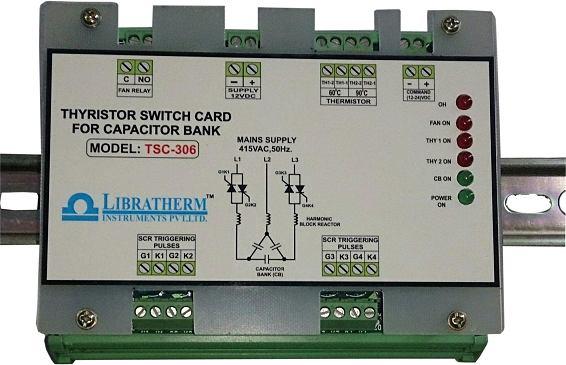 These cards are developed to trigger solid state switch or silicon controlled rectifiers (SCRs) or thyristors. The gate/cathode triggering pulses are generated using zero cross over firing techniques.