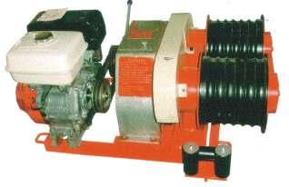 Power Winch - 3T / 5T / 10T 5 Ton Power Winch with Petrol /Diesel /Electric Driven Engine Maximum Pulling