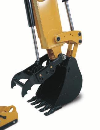 Backhoe and Loader Features New extendible stick is designed for better performance, higher force and improved serviceability. Backhoe Boom.