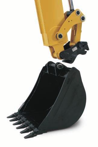 increases durability. Lift Eye. An integral lifting eye is a standard feature of the bucket linkage. Backhoe Quick Couplers.