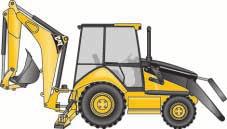 Backhoe Dimensions and Performance (14) (15) (16) (17) (18) (19) Standard Stick Extendible Stick Retracted Extendible Stick Extended Digging depth, SAE (max) 4360 mm/14 ft 4 in 4402 mm/14 ft 5 in
