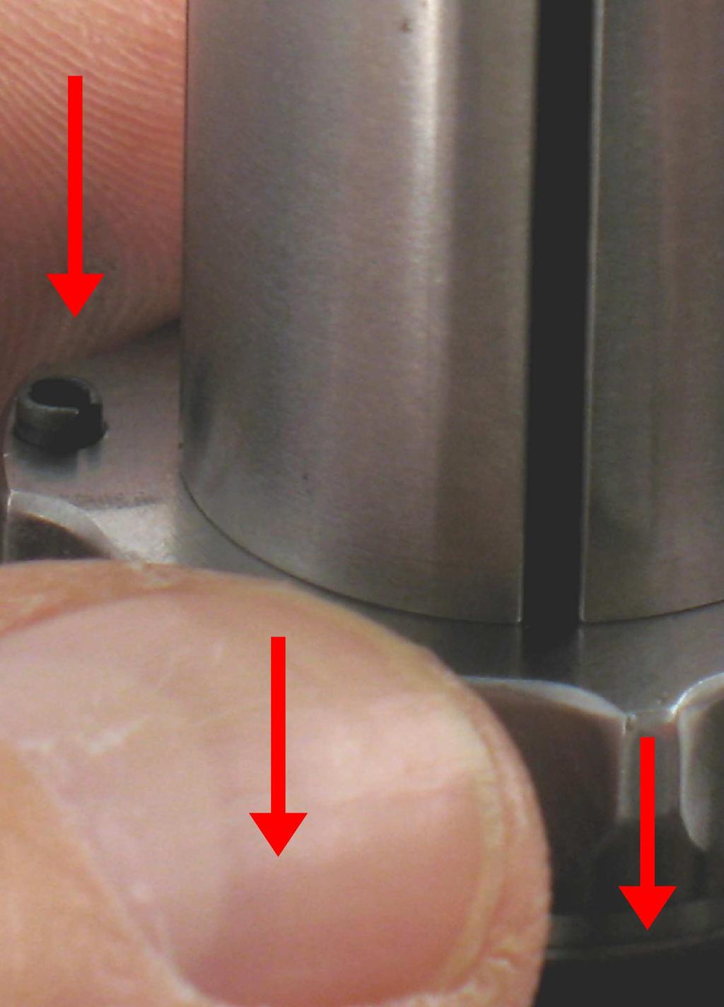 Check the clearance between the rotor and plate. Use a.001" (~0.03 mm) thick feeler gauge.