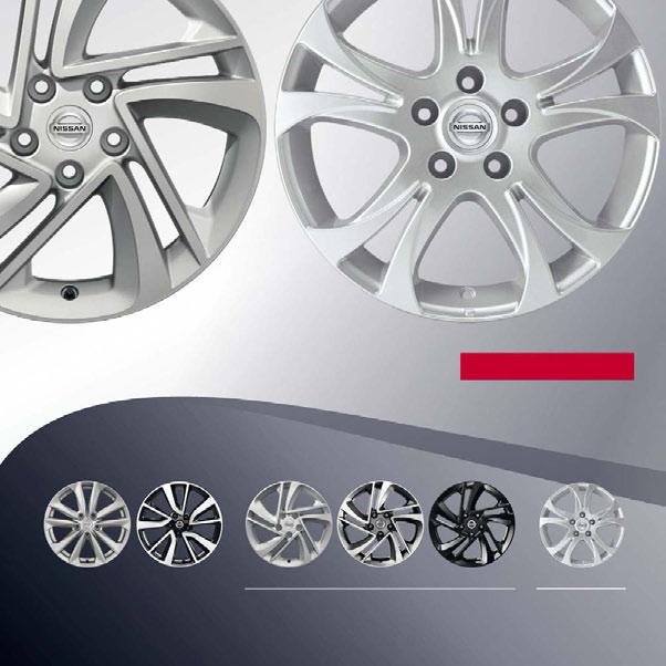 ALLOY WHEELS These Nissan Genuine alloys are specially designed and engineered for Qashqai, delivering unbeatable style and safety.